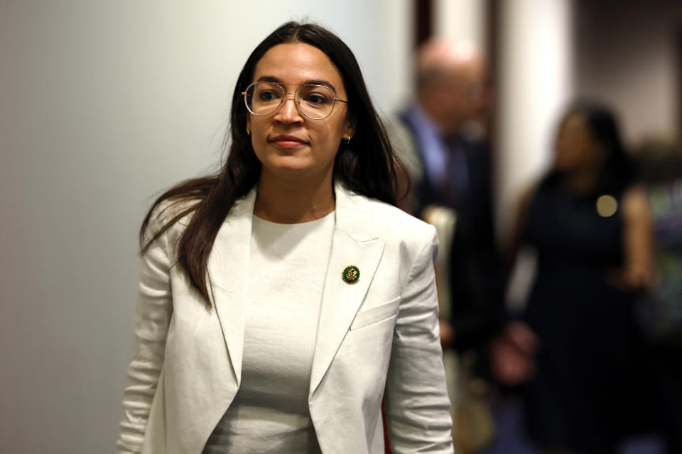 Rep. Alexandria Ocasio-Cortez, D-N.Y., at the Capitol in May.