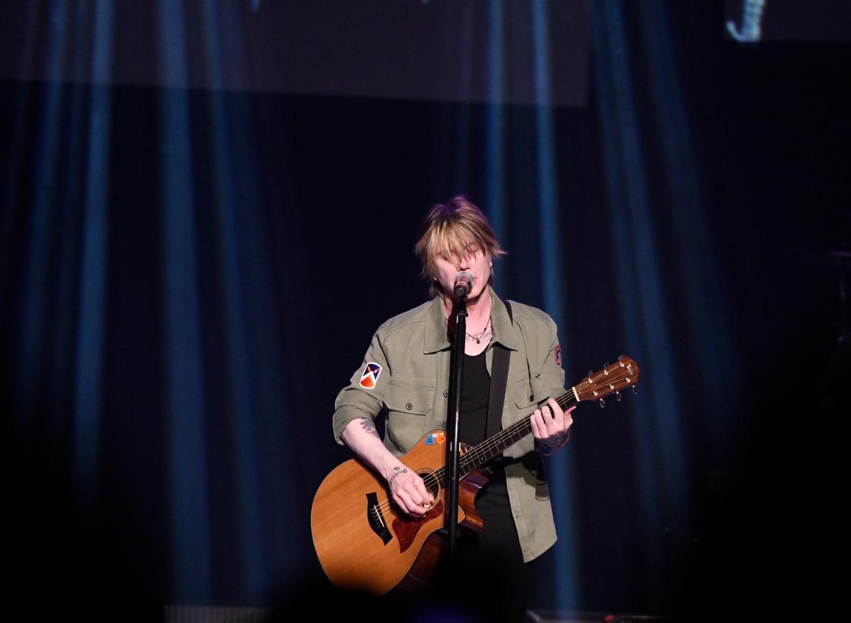 John Rzeznik of the Goo Goo Dolls performs in Corpus Christi, Saturday, Oct. 26, 2019, at Selena Auditorium. The band was on their "Miracle Pill" tour.