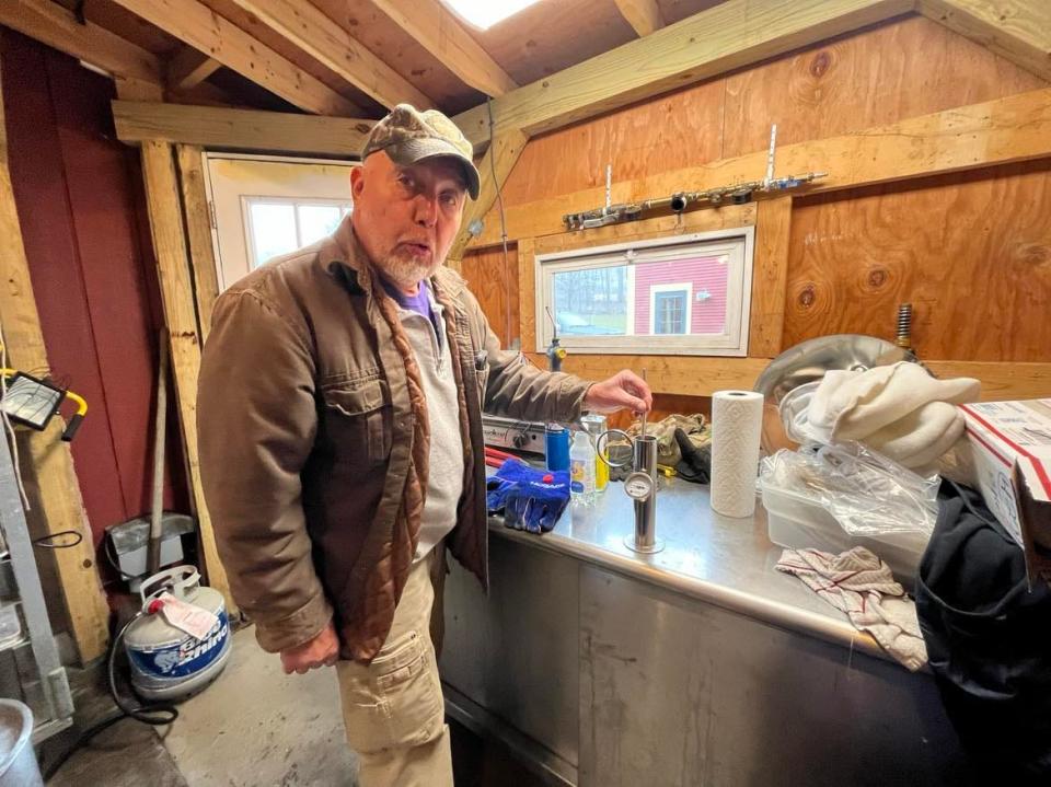 Von Salmi, owner of Salmi's Sugarhouse in Westminster, said proper syrup has to be at least 66.8% sugar with 1.8 sugar density. A maple syrup hydrometer is the tool that producers use to measure the density.