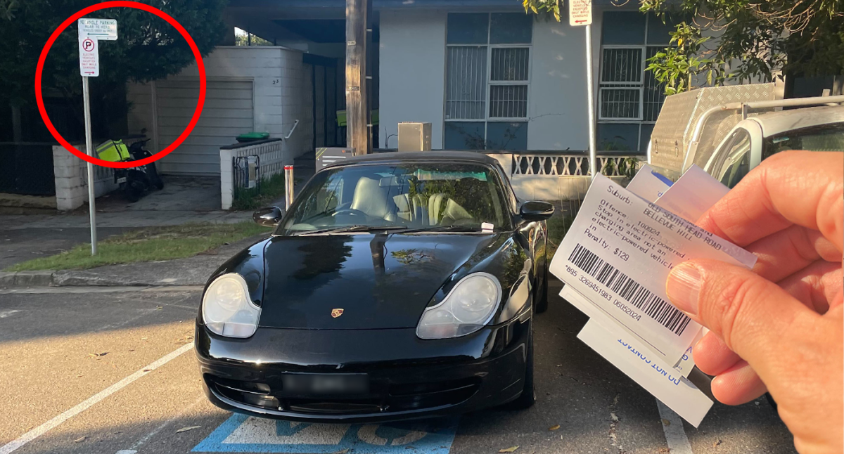 Porsche driver dealt double blow after parking in EV charging station