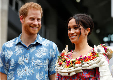 Britain's Prince Harry and Meghan, Duchess of Sussex, visit the University of the South Pacific in Suva, Fiji, October 24, 2018. REUTERS/Phil Noble/Pool