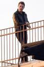 <p>Tom Cruise is seen on the set of <em>Mission Impossible 7</em> on Wednesday in Venice, Italy.</p>