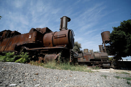 A view shows a rusted train at an old railway station in Beirut, Lebanon October 27, 2017. REUTERS/Jamal Saidi