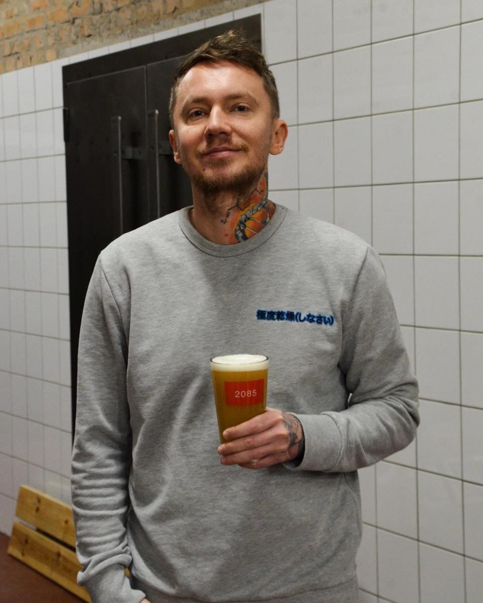 Naz Drebot, head brewer and co-founder of 2085 Brewing in Kyiv, Ukraine