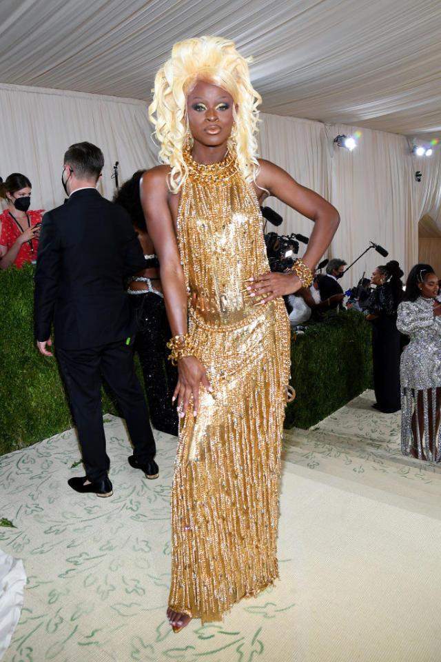 Donatella Versace is greeted by Iman at Metropolitan Museum of Art News  Photo - Getty Images