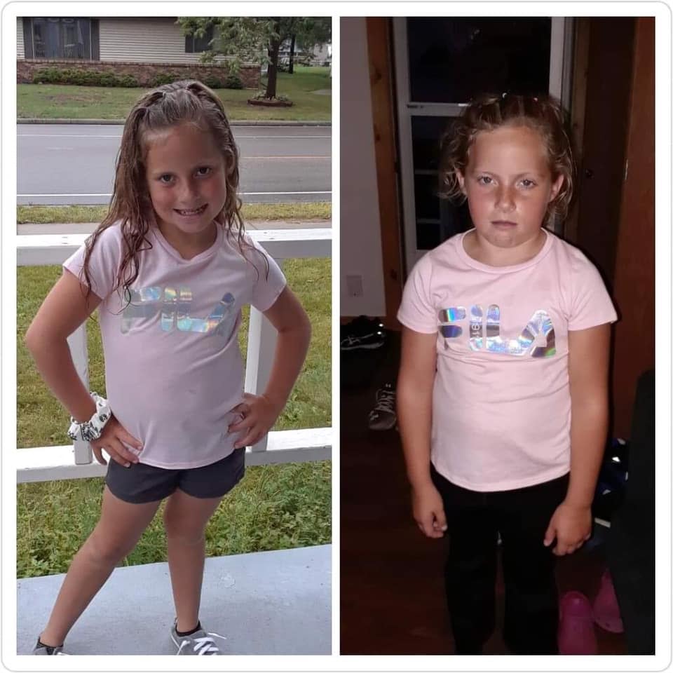 First day of school: Before and after