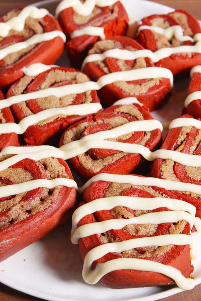 18) Red Velvet Cinnamon Rolls