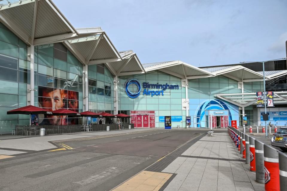 Birmingham airport said the wait was 0-15 minutes online. SWNS