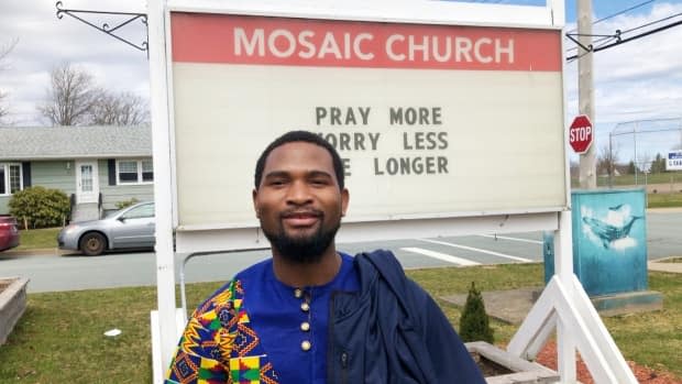 Jean Serge Mangapi said the Mosaic Church has been a life-changing experience for him. (Vernon Ramesar/CBC - image credit)