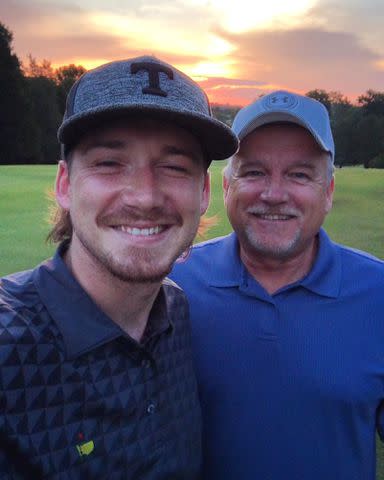 <p>Morgan Wallen Instagram</p> Morgan Wallen and his dad Tommy Wallen.