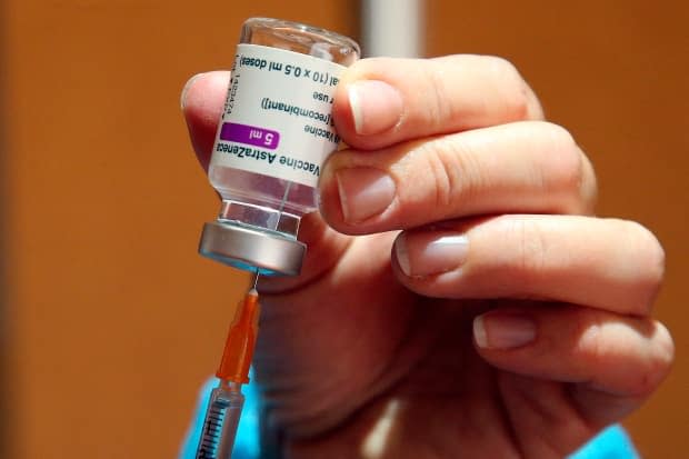 Alberta has confirmed its first case of a rare but potentially fatal blood clot connected with the AstraZeneca COVID-19 vaccine. (Bob Edme/The Associated Press - image credit)