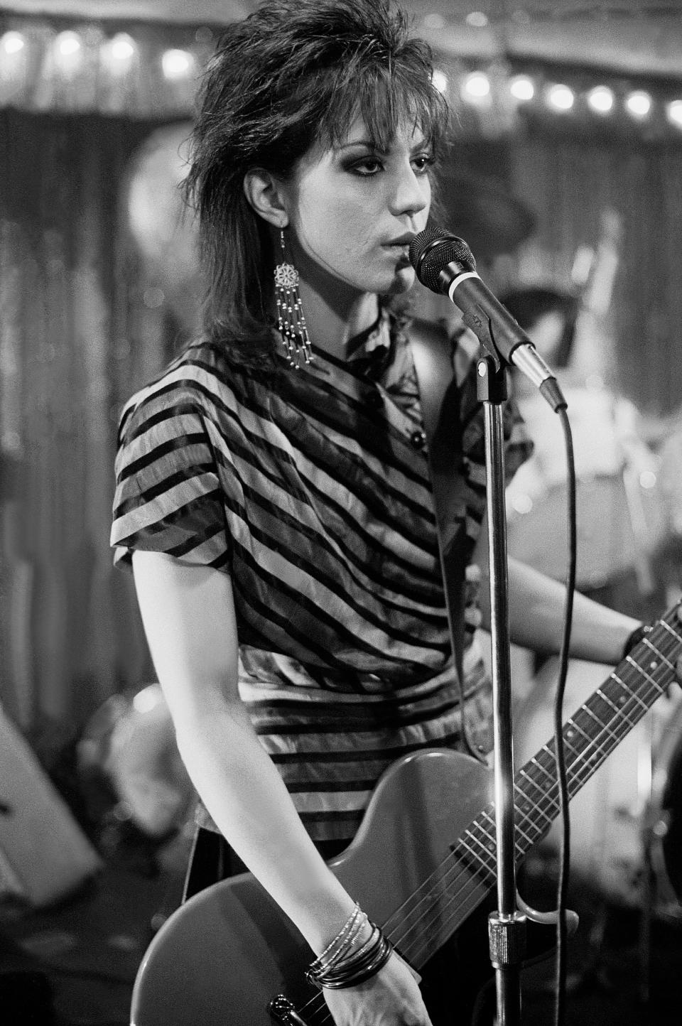 <p> Rock and roll style would never be the same thanks to Joan Jett: As founder of The Runaways and frontrunner for Joan Jett and the Blackhearts, she was an immensely talented singer and public figure. But her style was iconic because she knew what worked for her (mainly: leather, chains, statement jackets, strategic use of color, with a touch of femininity and a ton of jewelry), and she made small, but important evolutions to her look throughout her long career. </p>