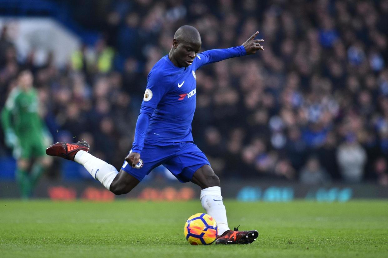 Staying put: Kante has set his sights on winning the FA Cup this season: AFP/Getty Images