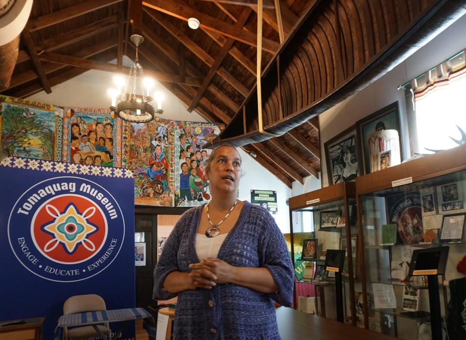 Lorén Spears, executive director of the Tomaquag Museum in Exeter, whose mission is to educate the public on Indigenous cultures.