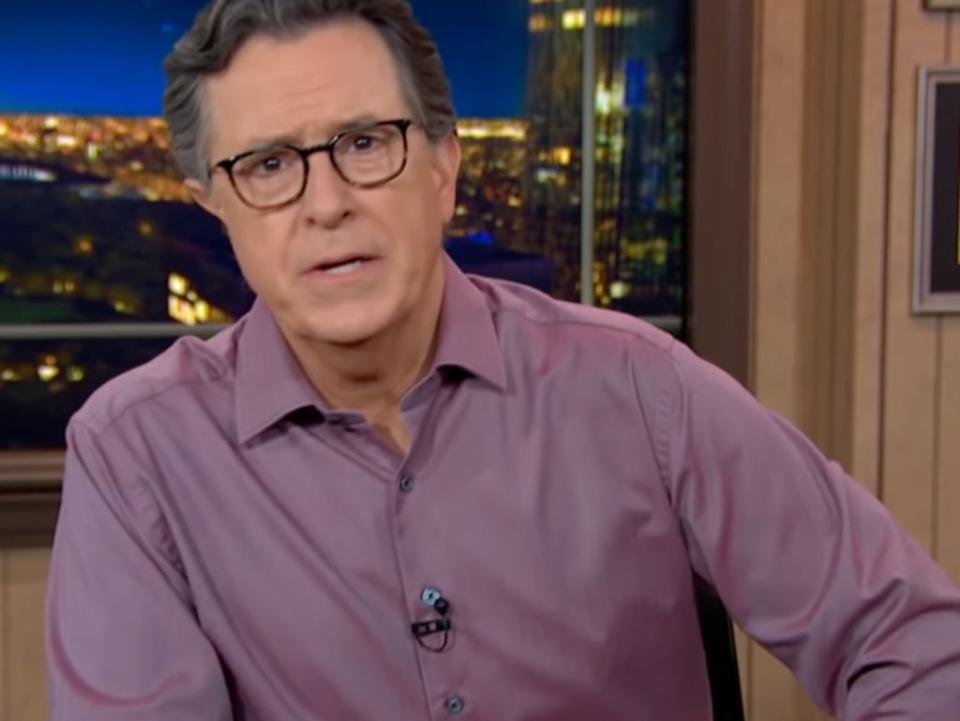 Stephen Colbert (Photo courtesy of The Late Show with Stephen Colbert/YouTube)