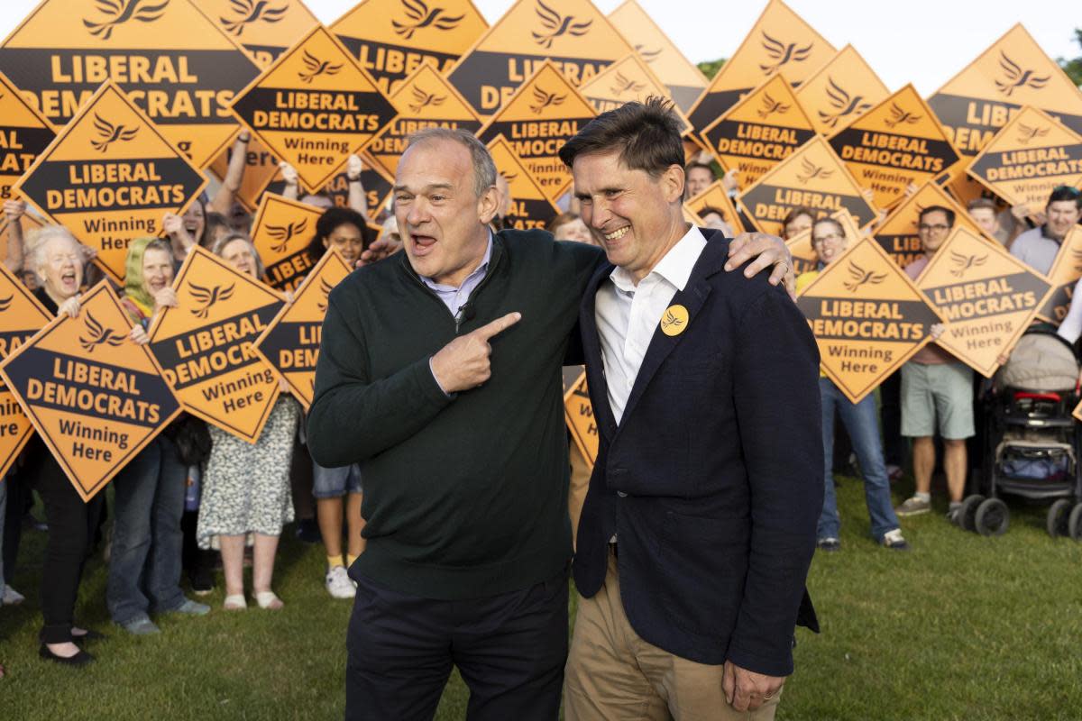 Lib Dem leader Ed Davey at Carterton FC <i>(Image: John Hunt Photography)</i>