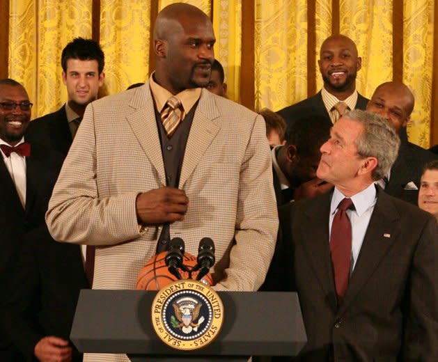 L'ancien joueur de la NBA Shaquille O’Neal a voté pour Barack Obama. (Getty Images)