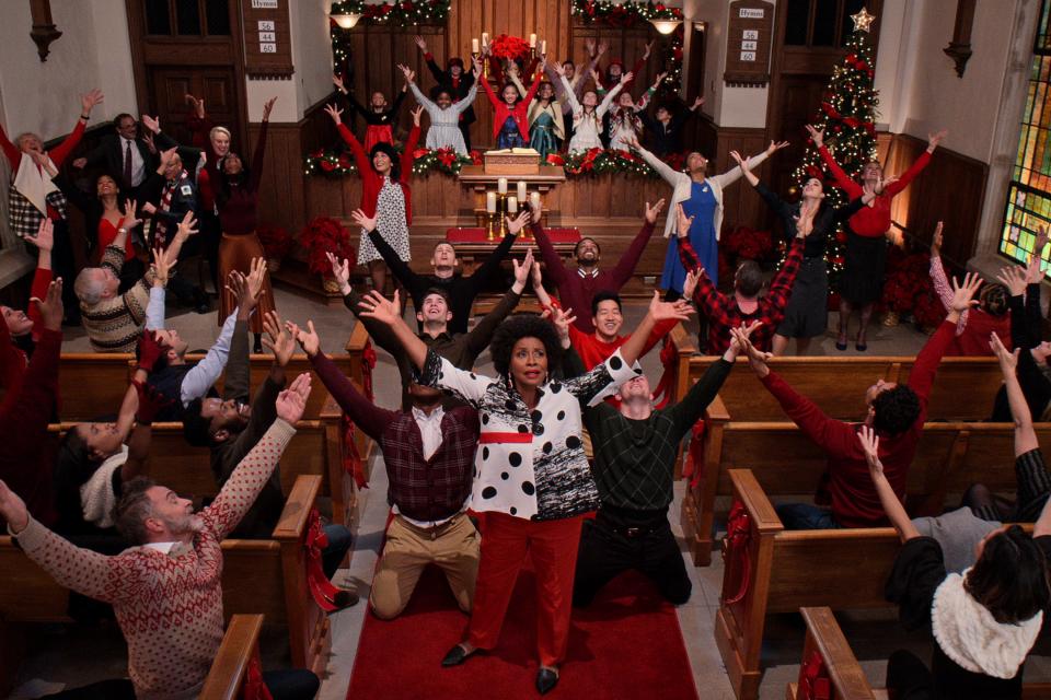 <p>A church congregation sing about the various ways they’d like to murder Regina: 'Choke her!' ‘Throw her on the griddle!’ ‘Rough her up a little!’</p>Netflix