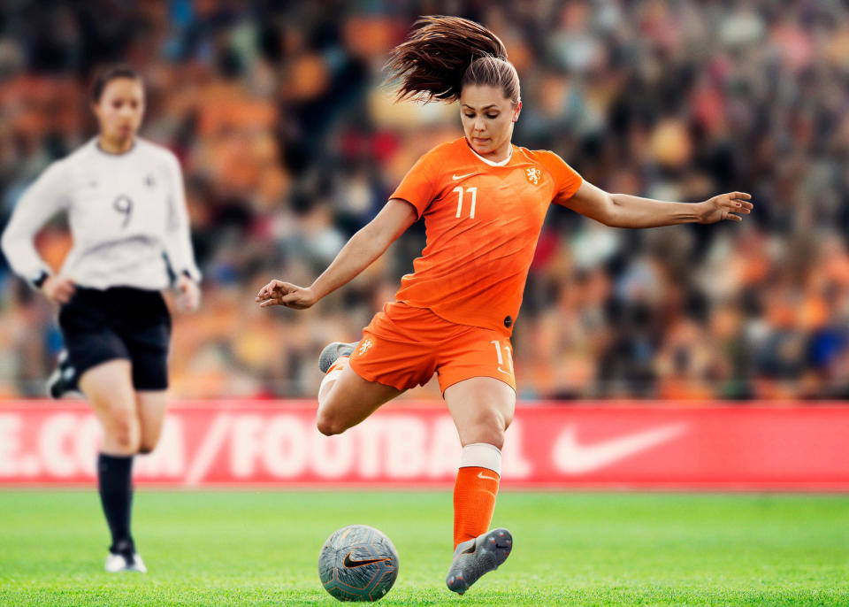 <p>The Netherlands’ 2019 home kit relays a retro Oranje vibe, but with a contemporary, female-focused twist. </p>