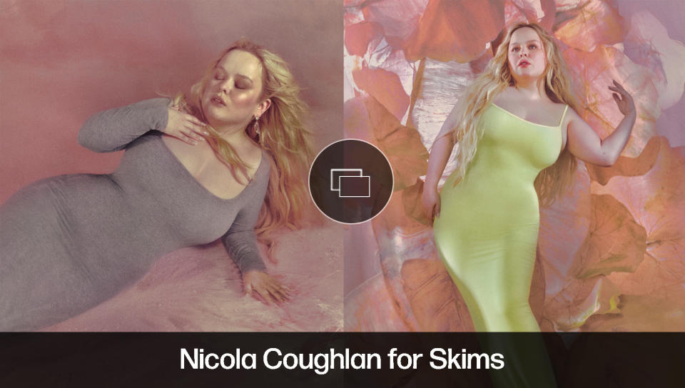 Nicola Coughlan for Skims, skims model ambassador campaign, bridgerton actress