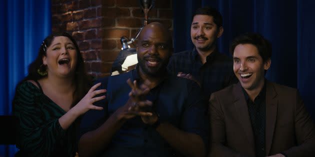 Kayla (Meg Stalter), Marcus (Carl Clemons-Hopkins), Damian (Mark Indelicato) and Jimmy (Paul W. Downs) in Season 3 of 