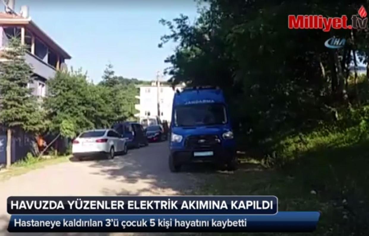 The park manager and his son were killed as they tried to rescue the children: Screengrab/Milliyet