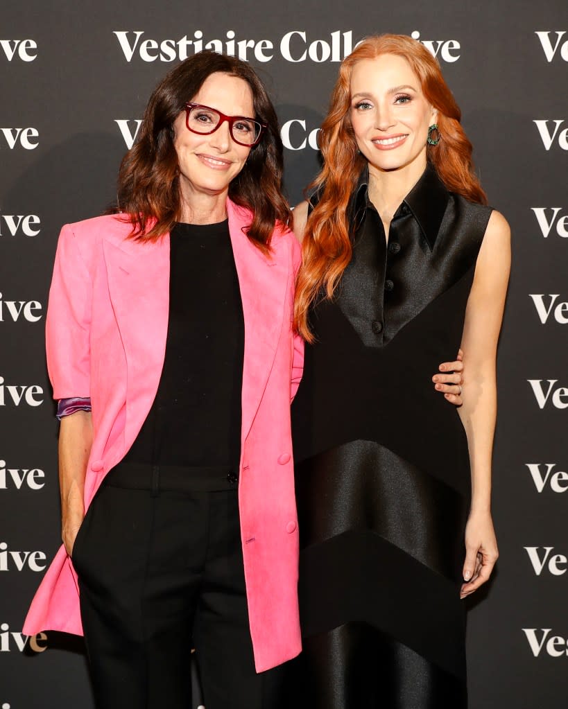 Chastain hosted the event with longtime stylist and friend Elizabeth Stewart. The items on offer also included selections from Stewart’s wardrobe. Neil Rasmus/BFA.com