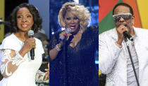 This combination of photos shows, from left, Gladys Knight, Patti LaBelle and Charlie Wilson, who will perform at a Juneteenth concert celebrating Black History Month. (AP Photo)