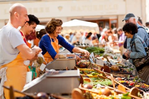 Markets are the key internal organs of Provençal provision - Credit: getty