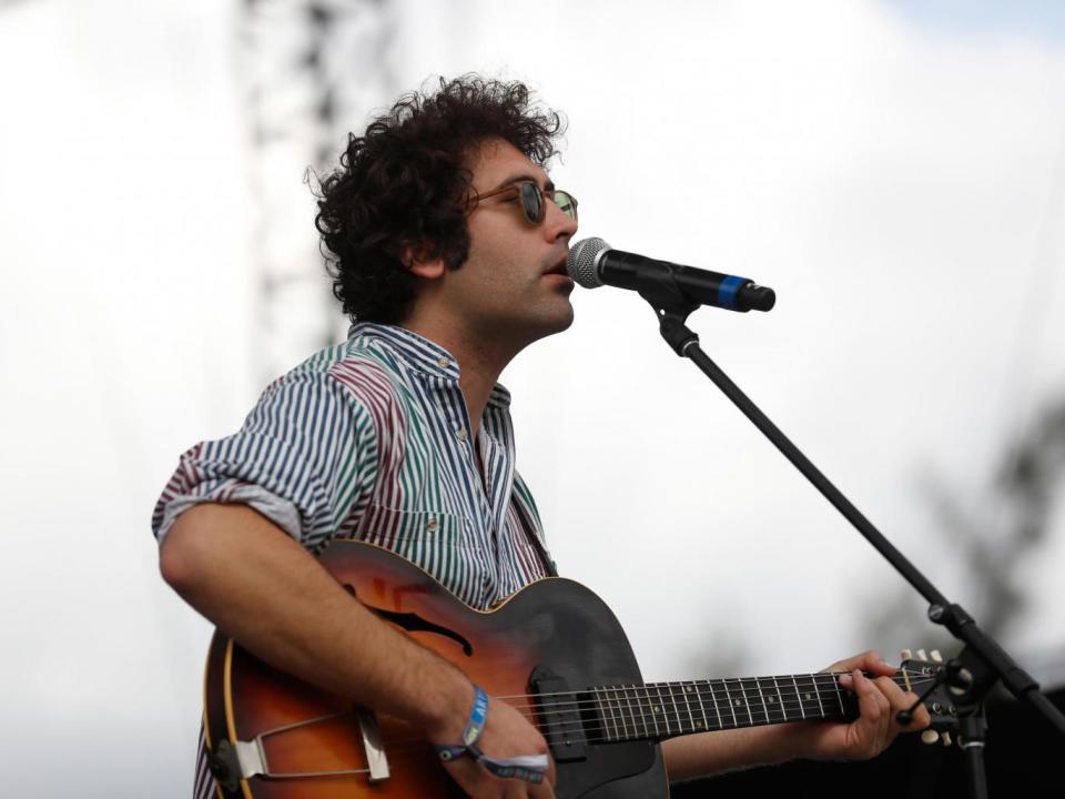 File photo, shows Allah-Las lead singer Miles Michaud performing in California. The band's Wednesday night show in Rotterdam was cancelled because of a terror threat, police said (AP Photo/Dario Lopez-Mills, file)