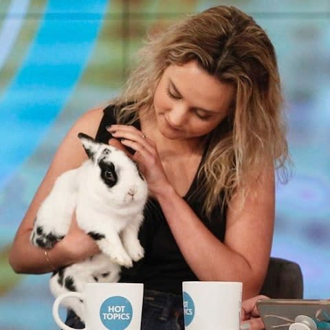 Charlotte Pence and Marlon Bundo