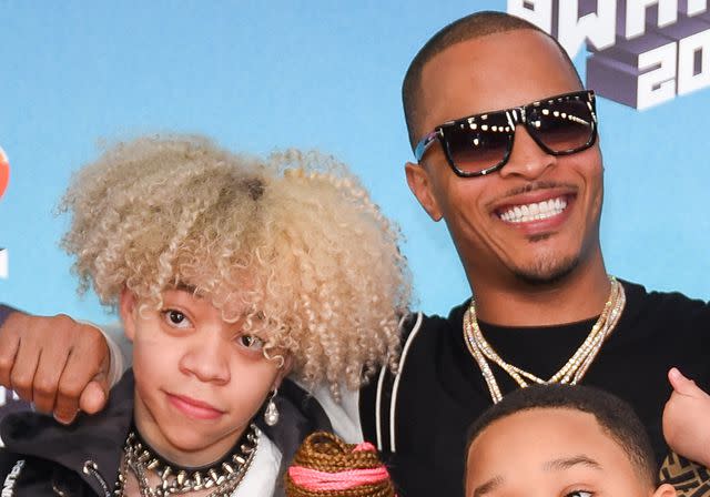 <p>Presley Ann/FilmMagic</p> T.I. and Clifford 'King' Joseph Harris III attend Nickelodeon's 2019 Kids' Choice Awards