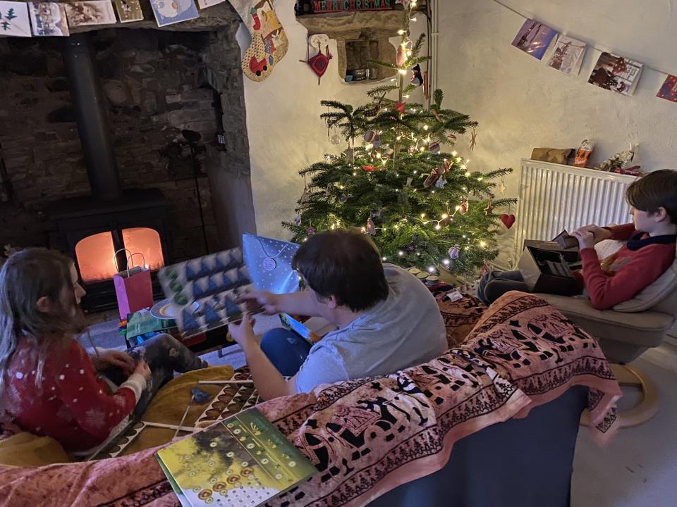 Zoe with her family at Christmas in their Airbnb in December 2021 (Collect/PA Real Life)