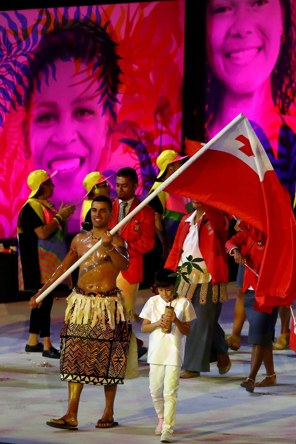 2016: Tongan Flag Bearer