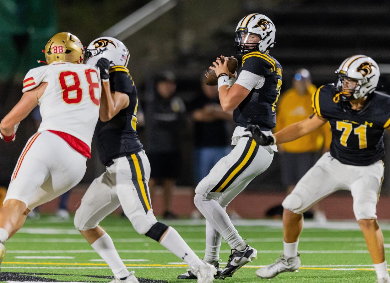 Newbury Park sophomore Brady Smigiel has passed for 2,817 yards and 41 touchdowns in nine games this season.