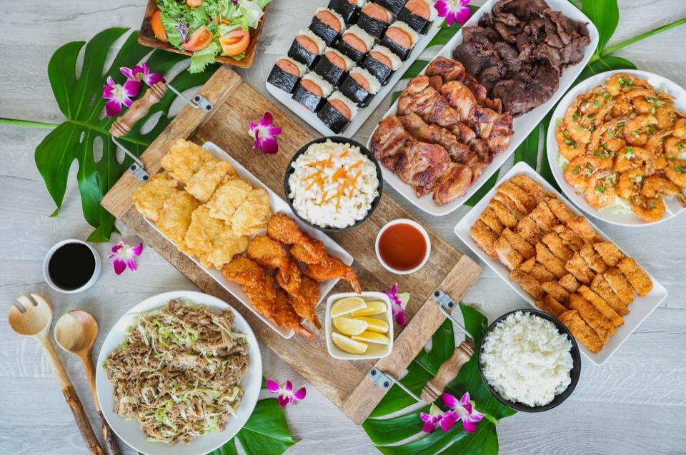 L&L Hawaiian Barbecue is a Hawaii-themed franchise restaurant chain based in Honolulu, Hawaiʻi, centered on the plate lunch.