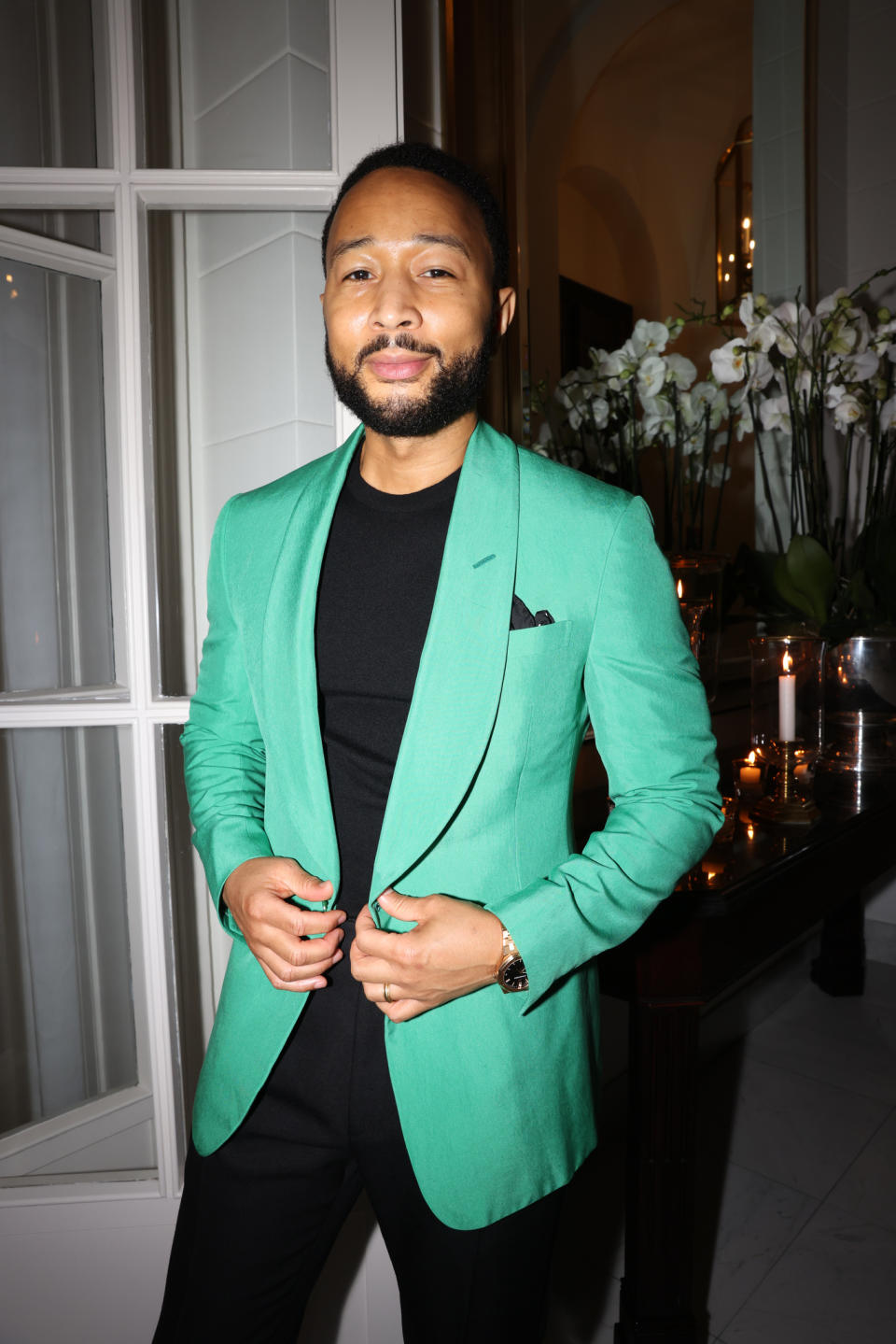 John Legend at the Ralph Lauren x Esquire dinner during Milan Fashion Week