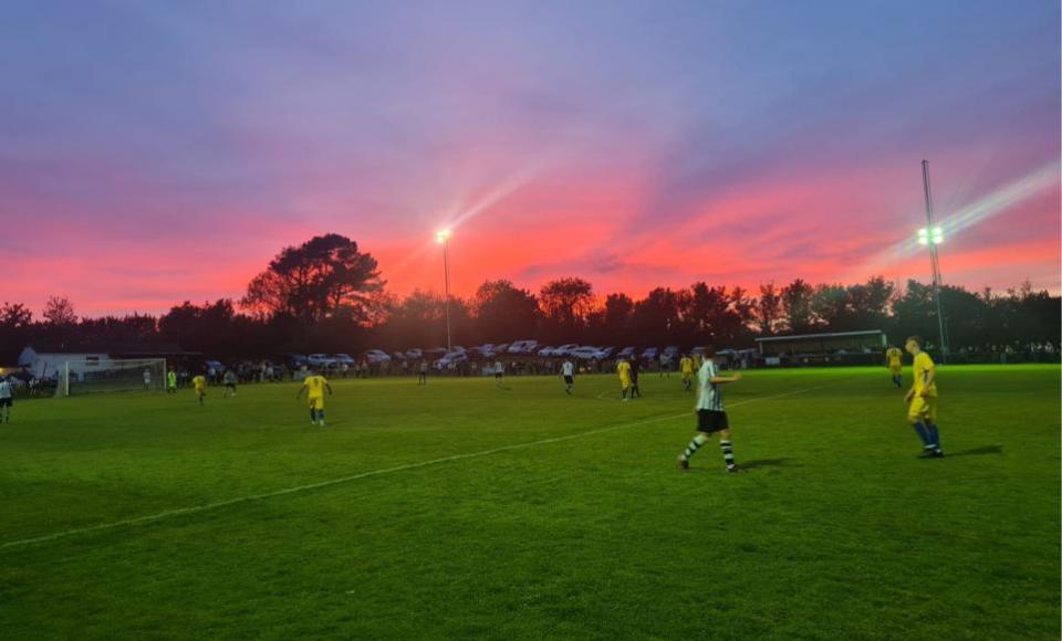 Isle of Wight County Press: Dramatic skies for the football final