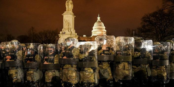 National Guard US Capitol January 6 Capitol siege riot protest