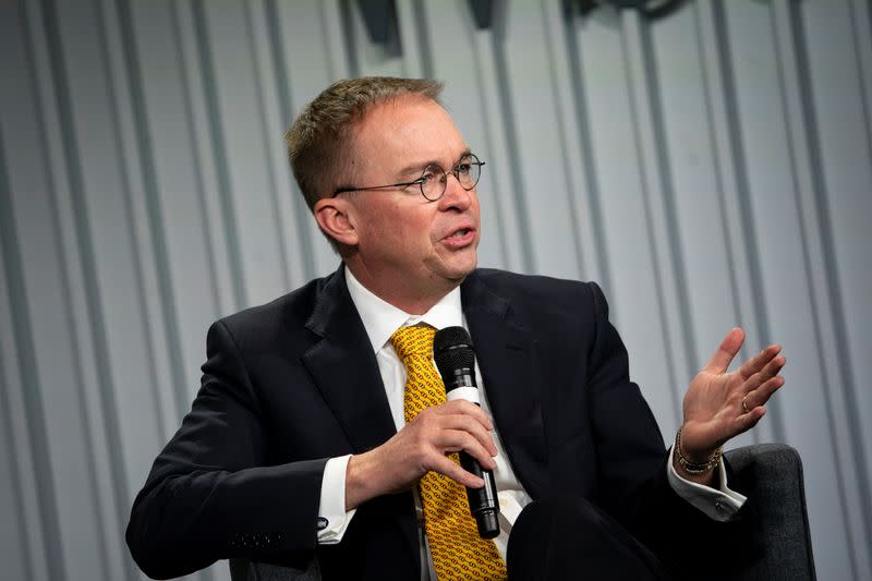 FILE PHOTO: Acting White House Chief of Staff Mick Mulvaney speaks during the Wall Street Journal CEO Council