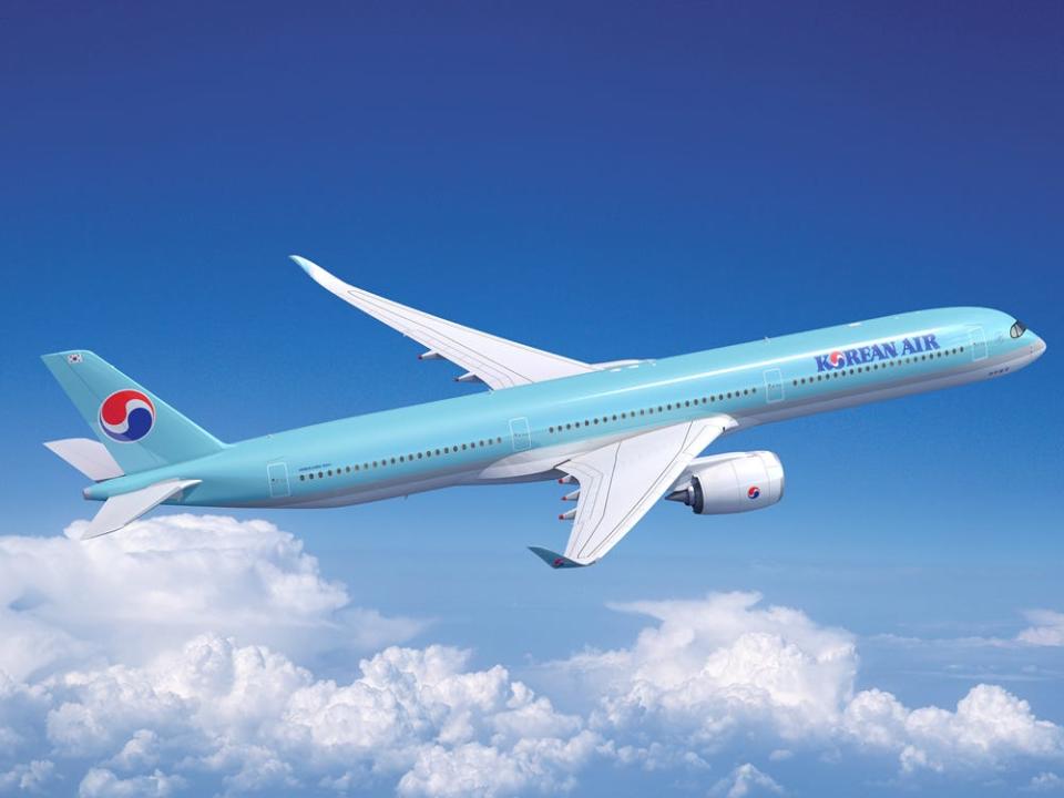 Korean Air A350 rendering.