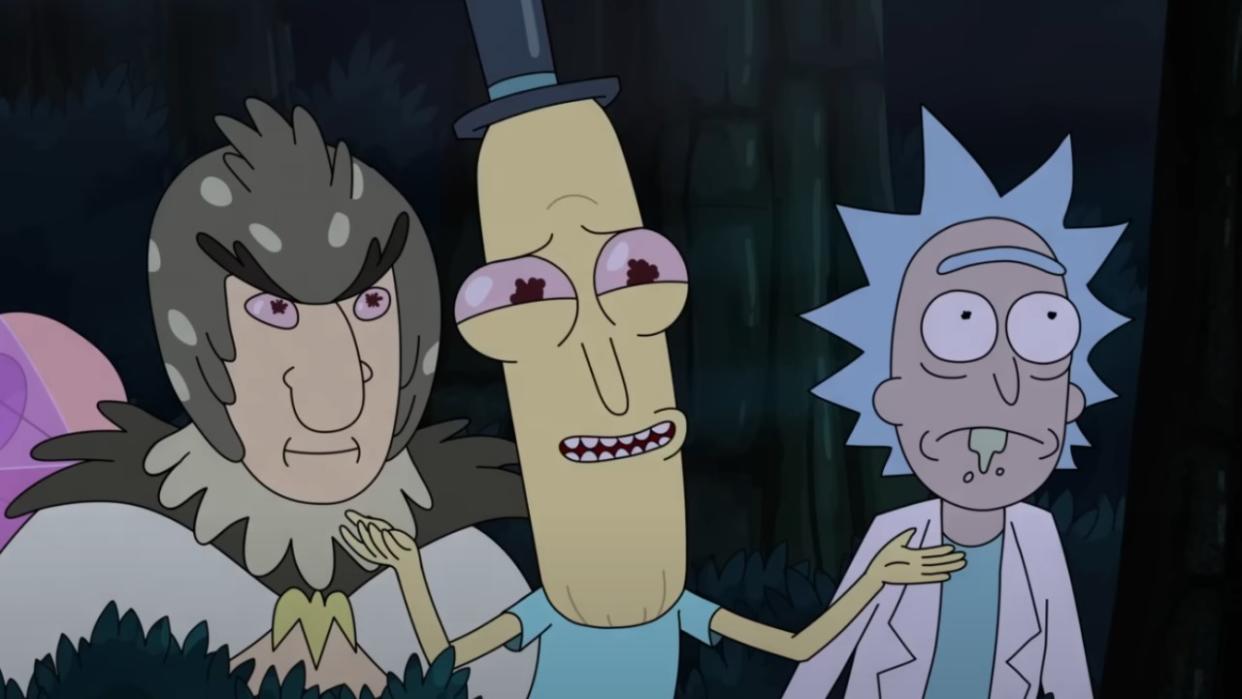  Mr. Poopybutthole with Rick and Birdperson in Rick and Morty Season 7 Premiere. 