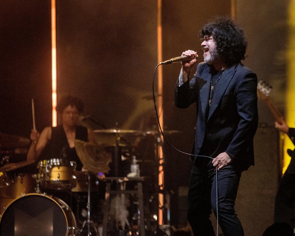 The Mars Volta frontman Cedric Bixler-Zavala at Stage AE.