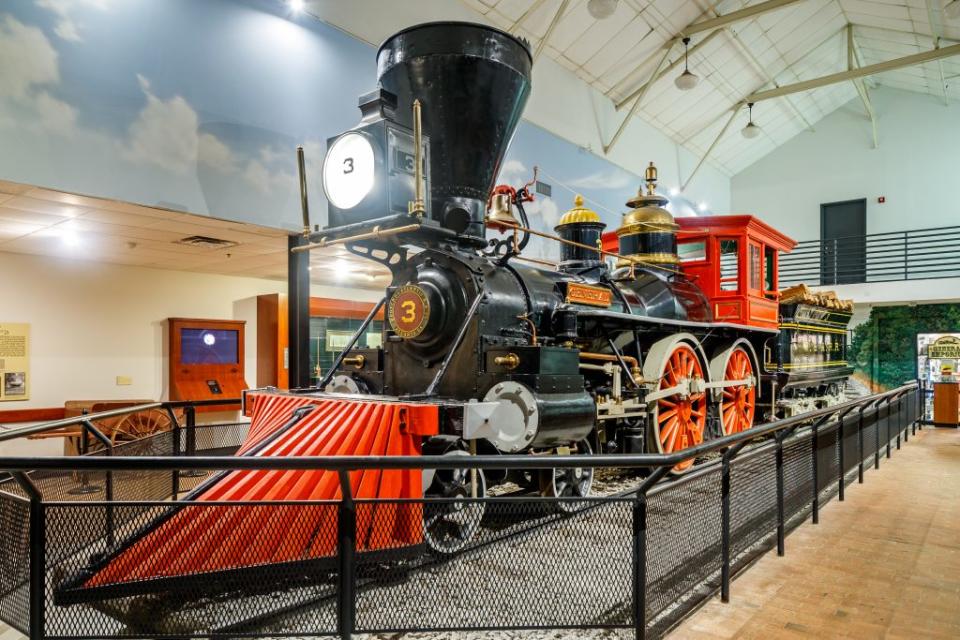 The General locomotive sits at a museum