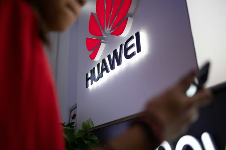 Esta foto de archivo del 27 de mayo de 2019 muestra el logo de Huawei. Foto: AFP. 