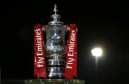 Eastleigh v Swindon Town - FA Cup First Round - Silverlake Stadium - 4/11/16 General view of the FA Cup trophy before the match Mandatory Credit: Action Images / Paul Childs Livepic