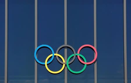 The Olympic rings are pictured at the Olympic Museum in Lausanne, Switzerland April 29, 2016. REUTERS/Denis Balibouse