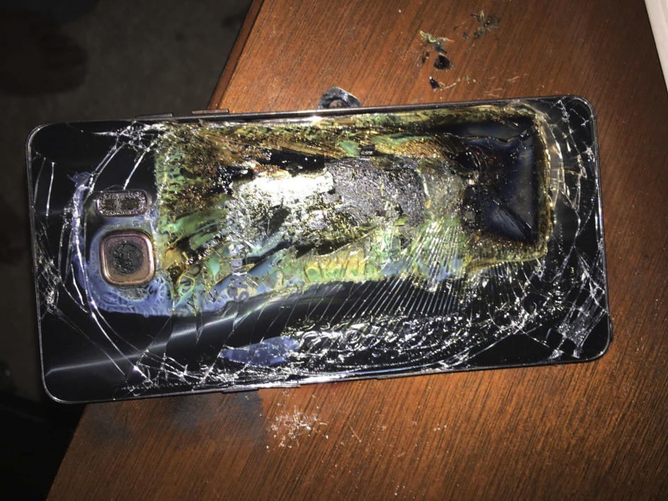 samsung galaxy note 7 exploded