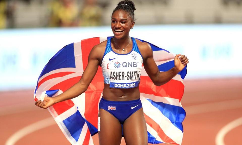 Dina Asher-Smith won 100m and 200m golds at the 2019 world championships