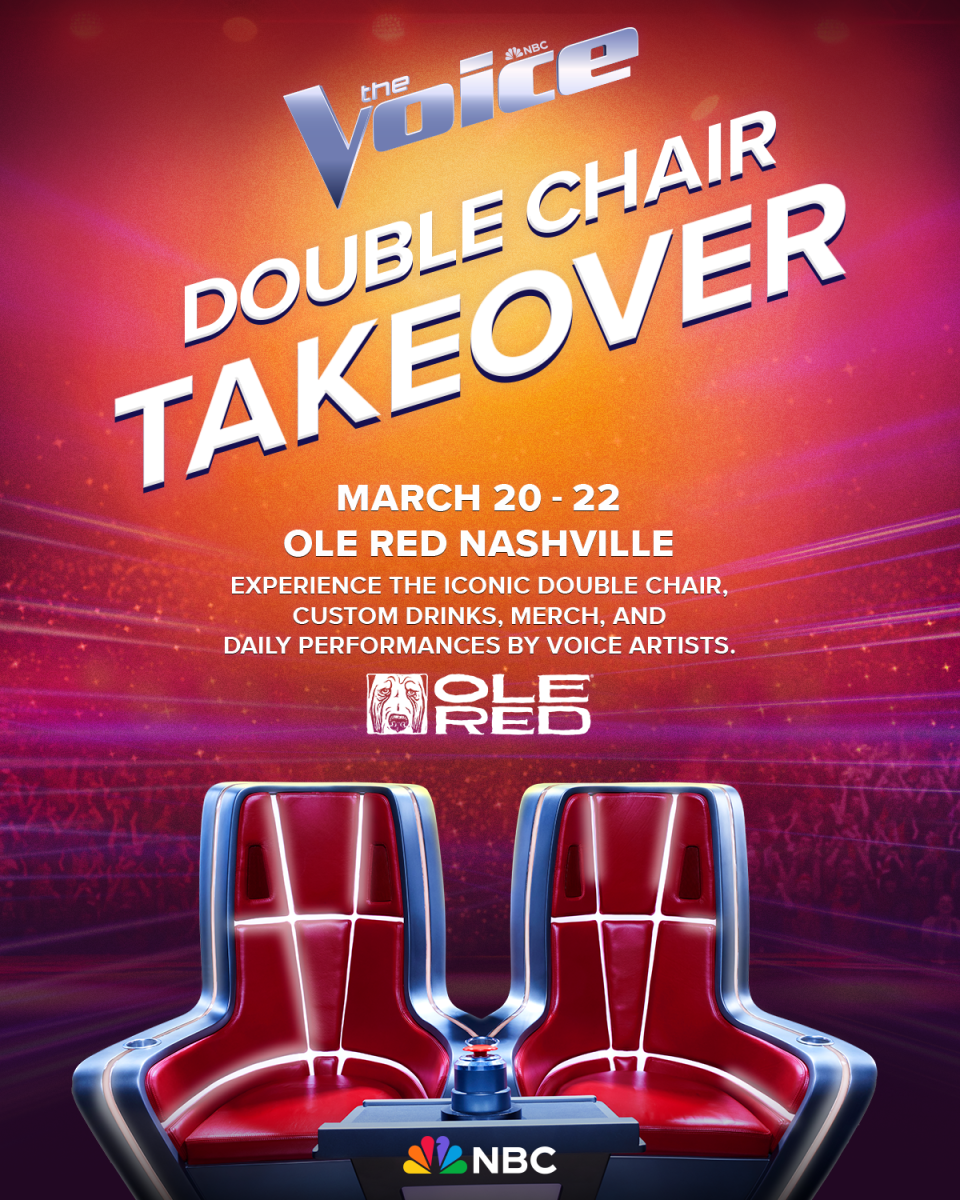 Coming to Nashville after stops in Los Angeles and New York City is “The Voice” fan experience (a collaboration with NVE Experience Agency and NBC)